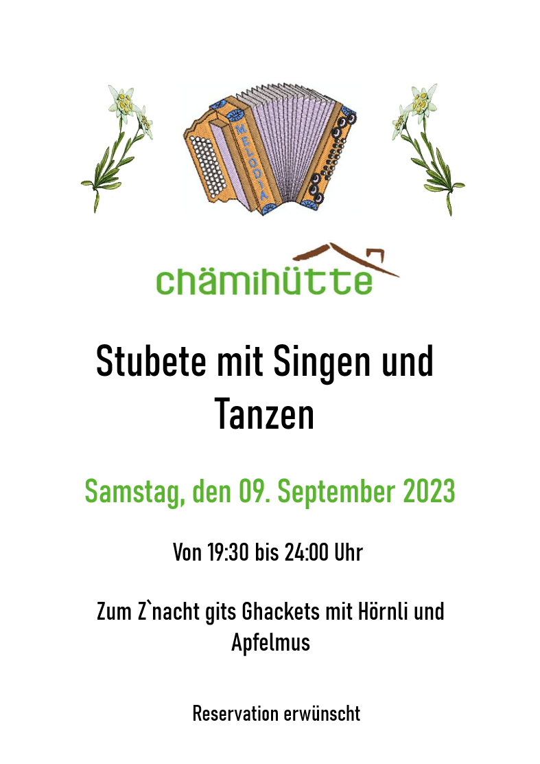 Read more about the article Stubete in der Chämihütte